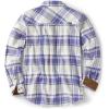 CQR Men’s 100% All Cotton Button Down Flannel Shirts, Long Sleeve Brushed Warm Soft Casual Outdoor Plaid Shirt(Plaid Cream Blue)