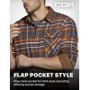 CQR Men’s 100% All Cotton Button Down Flannel Shirts, Long Sleeve Brushed Warm Soft Casual Outdoor Plaid Shirt(Plaid Dakota Grey)