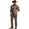 CQR Men’s 100% All Cotton Button Down Flannel Shirts, Long Sleeve Brushed Warm Soft Casual Outdoor Plaid Shirt(Plaid Folk Tale)