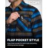 CQR Men’s 100% All Cotton Button Down Flannel Shirts, Long Sleeve Brushed Warm Soft Casual Outdoor Plaid Shirt(Plaid Forest Oasis)