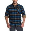 CQR Men’s 100% All Cotton Button Down Flannel Shirts, Long Sleeve Brushed Warm Soft Casual Outdoor Plaid Shirt(Plaid Forest Oasis)