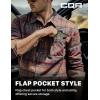 CQR Men’s 100% All Cotton Button Down Flannel Shirts, Long Sleeve Brushed Warm Soft Casual Outdoor Plaid Shirt(Plaid Harvest)