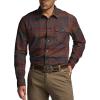 CQR Men’s 100% All Cotton Button Down Flannel Shirts, Long Sleeve Brushed Warm Soft Casual Outdoor Plaid Shirt(Plaid Harvest)