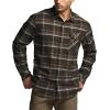 CQR Men’s 100% All Cotton Button Down Flannel Shirts, Long Sleeve Brushed Warm Soft Casual Outdoor Plaid Shirt(Plaid Hickory Green)