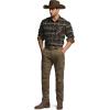CQR Men’s 100% All Cotton Button Down Flannel Shirts, Long Sleeve Brushed Warm Soft Casual Outdoor Plaid Shirt(Plaid Hickory Green)
