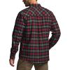CQR Men’s 100% All Cotton Button Down Flannel Shirts, Long Sleeve Brushed Warm Soft Casual Outdoor Plaid Shirt(Plaid Holiday Mood)
