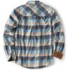 CQR Men’s 100% All Cotton Button Down Flannel Shirts, Long Sleeve Brushed Warm Soft Casual Outdoor Plaid Shirt(Plaid Ocean Sand)