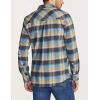CQR Men’s 100% All Cotton Button Down Flannel Shirts, Long Sleeve Brushed Warm Soft Casual Outdoor Plaid Shirt(Plaid Ocean Sand)