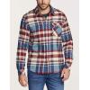 CQR Men’s 100% All Cotton Button Down Flannel Shirts, Long Sleeve Brushed Warm Soft Casual Outdoor Plaid Shirt(Plaid Vintage Wine)