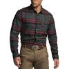 CQR Men’s 100% All Cotton Button Down Flannel Shirts, Long Sleeve Brushed Warm Soft Casual Outdoor Plaid Shirt(Plaid Woodlot)