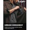 CQR Men’s 100% All Cotton Button Down Flannel Shirts, Long Sleeve Brushed Warm Soft Casual Outdoor Plaid Shirt(Solid Dark Brown)