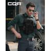 CQR Men’s 100% All Cotton Button Down Flannel Shirts, Long Sleeve Brushed Warm Soft Casual Outdoor Plaid Shirt(Solid Forest Green)