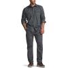 CQR Men’s 100% All Cotton Button Down Flannel Shirts, Long Sleeve Brushed Warm Soft Casual Outdoor Plaid Shirt(Solid Grey)