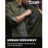 CQR Men’s 100% All Cotton Button Down Flannel Shirts, Long Sleeve Brushed Warm Soft Casual Outdoor Plaid Shirt(Solid Hunter Green)