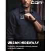 CQR Men’s 100% All Cotton Button Down Flannel Shirts, Long Sleeve Brushed Warm Soft Casual Outdoor Plaid Shirt(Solid Navy)