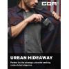 CQR Men’s 100% All Cotton Button Down Flannel Shirts, Long Sleeve Brushed Warm Soft Casual Outdoor Plaid Shirt(Stealth Woods Night)