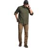 CQR Men’s 100% All Cotton Button Down Flannel Shirts, Long Sleeve Brushed Warm Soft Casual Outdoor Plaid Shirt(Suede Hunter Green)