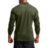 CQR Men’s Polo Shirt, Long Sleeve Tactical Shirts, Outdoor UPF 50+ Pique Shirt, Dry Fit Lightweight Golf Shirts(Frost Essential Long Army Green)