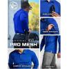 CQR Men’s Polo Shirt, Long Sleeve Tactical Shirts, Outdoor UPF 50+ Pique Shirt, Dry Fit Lightweight Golf Shirts(Frost Essential Long Cobalt Blue)