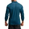 CQR Men’s Polo Shirt, Long Sleeve Tactical Shirts, Outdoor UPF 50+ Pique Shirt, Dry Fit Lightweight Golf Shirts(Frost Essential Long Dark Teal)