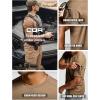 CQR Men’s Polo Shirt, Long Sleeve Tactical Shirts, Outdoor UPF 50+ Pique Shirt, Dry Fit Lightweight Golf Shirts(Frost Pro Crewneck Coyote)