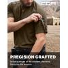 CQR Men’s Polo Shirt, Long Sleeve Tactical Shirts, Outdoor UPF 50+ Pique Shirt, Dry Fit Lightweight Golf Shirts(Frost Pro Crewneck Tundra)