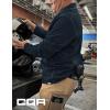 CQR Men’s Thermal Fleece Quarter Zip Sweater, Outdoor Lightweight Long Sleeve Pullover, Casual Mock Neck Polo Sweaters(Covert Navy)