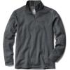 CQR Men’s Thermal Fleece Quarter Zip Sweater, Outdoor Lightweight Long Sleeve Pullover, Casual Mock Neck Polo Sweaters(Crest Charcoal)