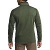 CQR Men’s Thermal Fleece Quarter Zip Sweater, Outdoor Lightweight Long Sleeve Pullover, Casual Mock Neck Polo Sweaters(Crest Olive)