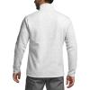 CQR Men’s Thermal Fleece Quarter Zip Sweater, Outdoor Lightweight Long Sleeve Pullover, Casual Mock Neck Polo Sweaters(Valley Light Grey)