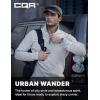 CQR Men’s Thermal Fleece Quarter Zip Sweater, Outdoor Lightweight Long Sleeve Pullover, Casual Mock Neck Polo Sweaters(Valley Light Grey)