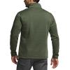 CQR Men’s Thermal Fleece Quarter Zip Sweater, Outdoor Lightweight Long Sleeve Pullover, Casual Mock Neck Polo Sweaters(Valley Olive)