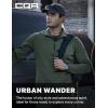 CQR Men’s Thermal Fleece Quarter Zip Sweater, Outdoor Lightweight Long Sleeve Pullover, Casual Mock Neck Polo Sweaters(Valley Olive)