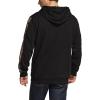 CQR Men’s Winter Fleece Pullover Hoodies, Thermal Long Sleeve Hooded Sweatshirt, Cotton-Blend Outdoor/Tactical Shirts(Fleece Camo Hoodie Black)