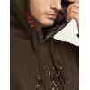 CQR Men’s Winter Fleece Pullover Hoodies, Thermal Long Sleeve Hooded Sweatshirt, Cotton-Blend Outdoor/Tactical Shirts(Fleece Camo Hoodie Brown)