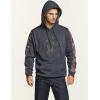 CQR Men’s Winter Fleece Pullover Hoodies, Thermal Long Sleeve Hooded Sweatshirt, Cotton-Blend Outdoor/Tactical Shirts(Fleece Camo Hoodie Charcoal Heather)