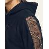 CQR Men’s Winter Fleece Pullover Hoodies, Thermal Long Sleeve Hooded Sweatshirt, Cotton-Blend Outdoor/Tactical Shirts(Fleece Camo Hoodie Navy)