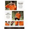 CQR Men’s Winter Fleece Pullover Hoodies, Thermal Long Sleeve Hooded Sweatshirt, Cotton-Blend Outdoor/Tactical Shirts(Fleece Camo Hoodie Orange)