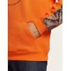 CQR Men’s Winter Fleece Pullover Hoodies, Thermal Long Sleeve Hooded Sweatshirt, Cotton-Blend Outdoor/Tactical Shirts(Fleece Camo Hoodie Orange)