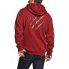 CQR Men’s Winter Fleece Pullover Hoodies, Thermal Long Sleeve Hooded Sweatshirt, Cotton-Blend Outdoor/Tactical Shirts(Fleece Full-zip Hoodie Red)