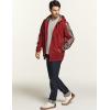 CQR Men’s Winter Fleece Pullover Hoodies, Thermal Long Sleeve Hooded Sweatshirt, Cotton-Blend Outdoor/Tactical Shirts(Fleece Full-zip Hoodie Red)