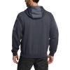 CQR Men’s Winter Fleece Pullover Hoodies, Thermal Long Sleeve Hooded Sweatshirt, Cotton-Blend Outdoor/Tactical Shirts(Fleece Ripstop Pannel Full-zip Charcoal)