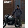 CQR Men’s Winter Fleece Pullover Hoodies, Thermal Long Sleeve Hooded Sweatshirt, Cotton-Blend Outdoor/Tactical Shirts(Fleece Ripstop Pannel Full-zip Charcoal)