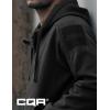 CQR Men’s Winter Fleece Pullover Hoodies, Thermal Long Sleeve Hooded Sweatshirt, Cotton-Blend Outdoor/Tactical Shirts(Fleece Tactical Full-zip Black)