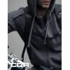 CQR Men’s Winter Fleece Pullover Hoodies, Thermal Long Sleeve Hooded Sweatshirt, Cotton-Blend Outdoor/Tactical Shirts(Fleece Tactical Full-zip Charcoal)