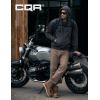 CQR Men’s Winter Fleece Pullover Hoodies, Thermal Long Sleeve Hooded Sweatshirt, Cotton-Blend Outdoor/Tactical Shirts(Fleece Tactical Full-zip Charcoal)