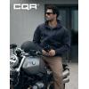 CQR Men’s Winter Fleece Pullover Hoodies, Thermal Long Sleeve Hooded Sweatshirt, Cotton-Blend Outdoor/Tactical Shirts(Fleece Tactical Full-zip Navy)