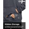 CQR Men’s Winter Fleece Pullover Hoodies, Thermal Long Sleeve Hooded Sweatshirt, Cotton-Blend Outdoor/Tactical Shirts(Fleece Tactical Hoodie Charcoal Heather)