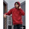 CQR Men’s Winter Fleece Pullover Hoodies, Thermal Long Sleeve Hooded Sweatshirt, Cotton-Blend Outdoor/Tactical Shirts(Fleece Tactical Hoodie Red)