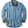 CQR Men’s 100% All Cotton Button Down Flannel Shirts, Long Sleeve Brushed Warm Soft Casual Outdoor Plaid Shirt(Corduroy Peacock Blue)
